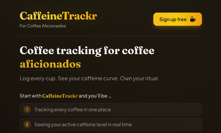 CaffeineTrackr thumbnail